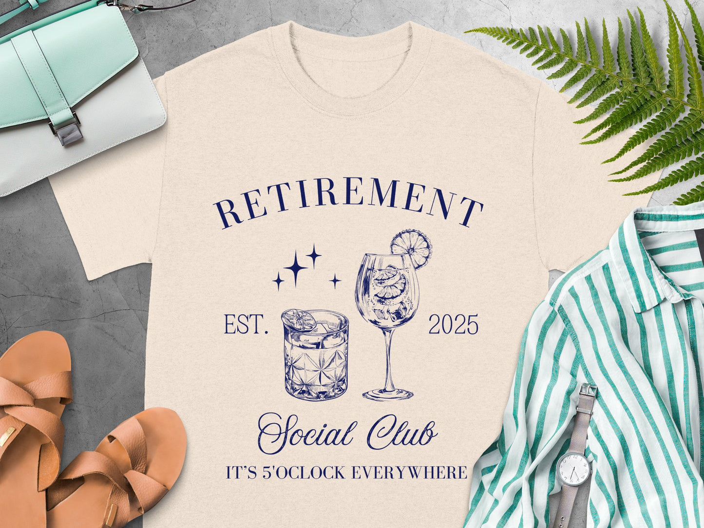 Retirement Social Club It's 5 O'Clock T-Shirt Product