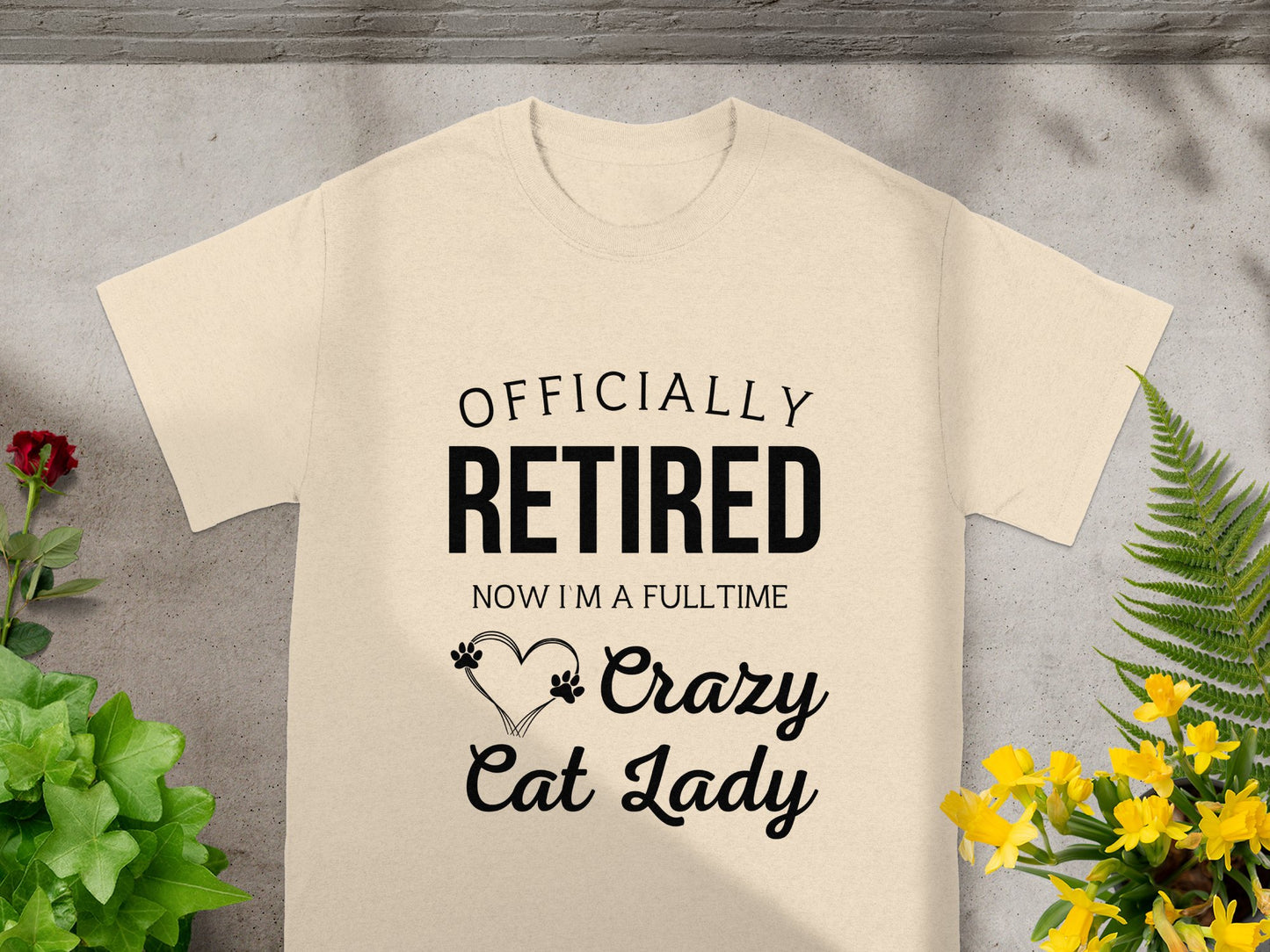 Officially Retired Crazy Cat Lady T-shirt product