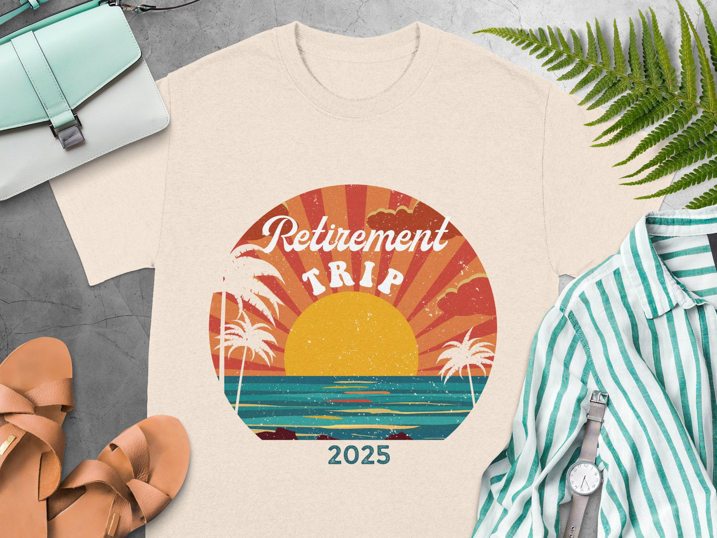 Retirement Trip 2025 Graphic Tee Shirt product type