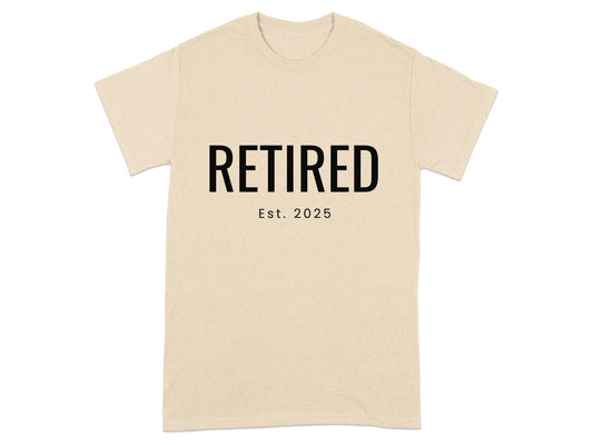 Retired Est 2025 Graphic Printed T-Shirt product type