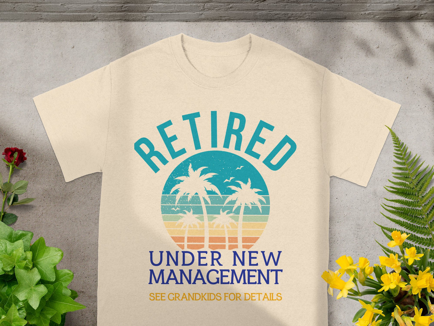 Retired Under New Management See Grandkids T-shirt product