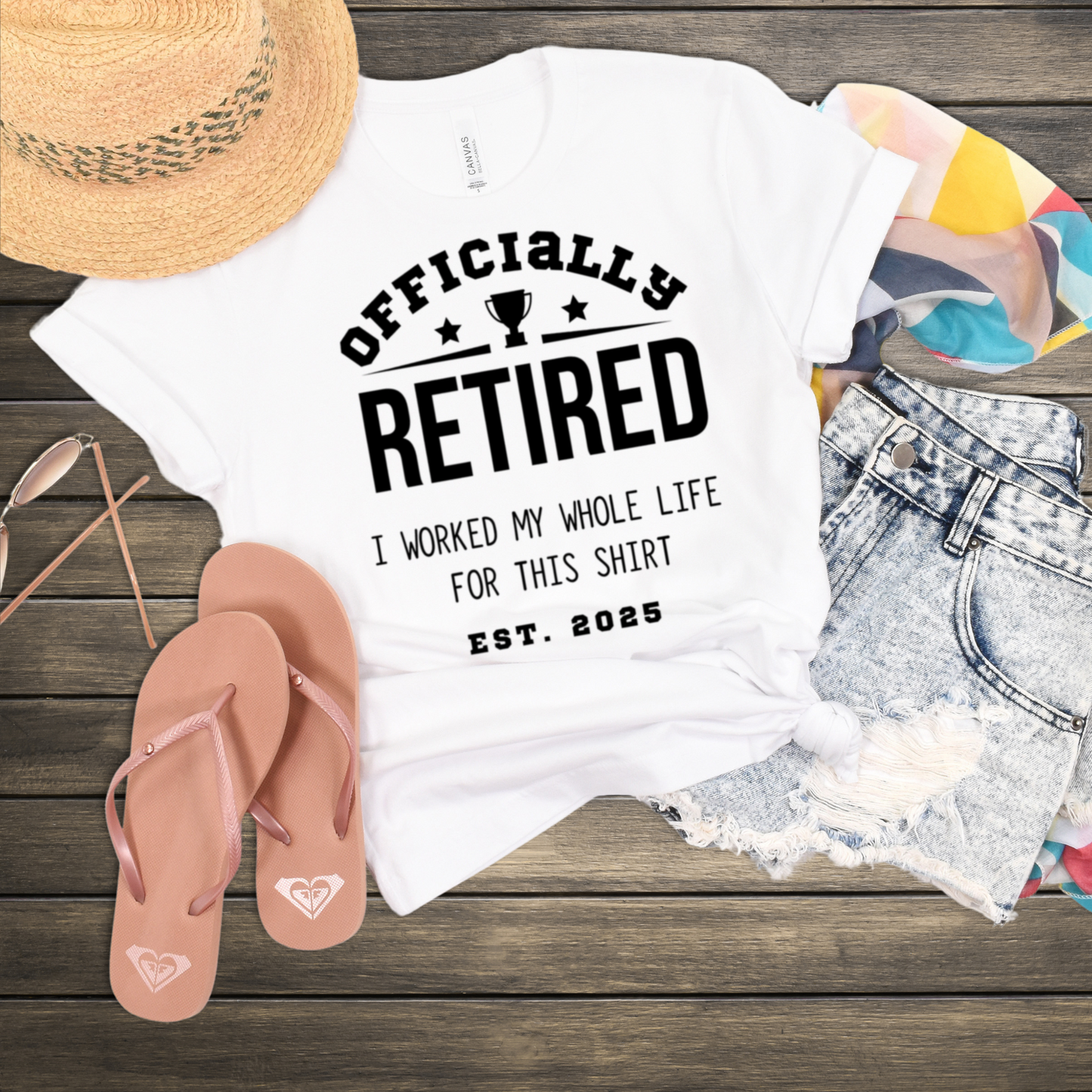 Officially Retired I Worked My Whole Life Shirt product