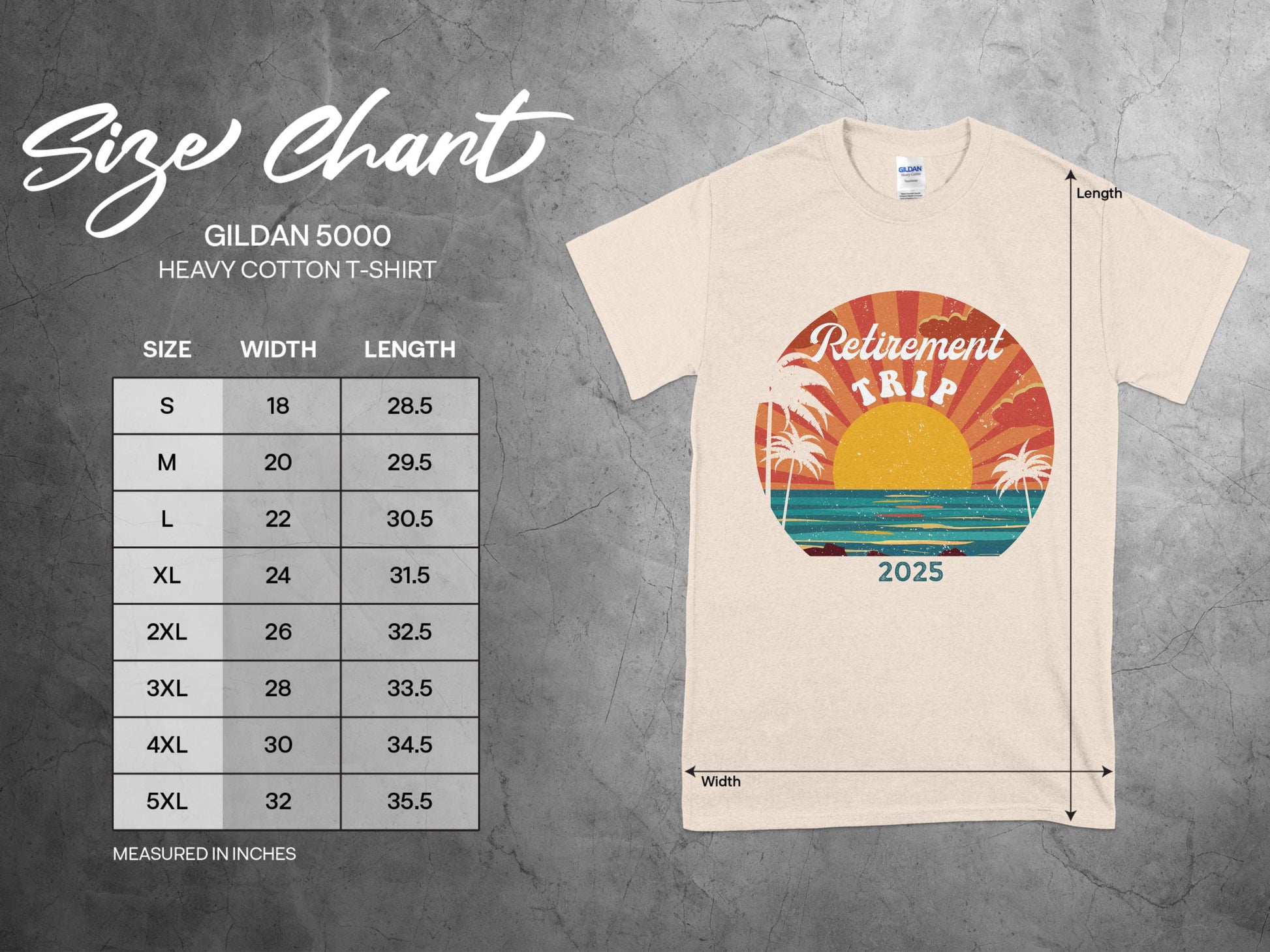 Retirement Trip 2025 Graphic T-Shirt product type