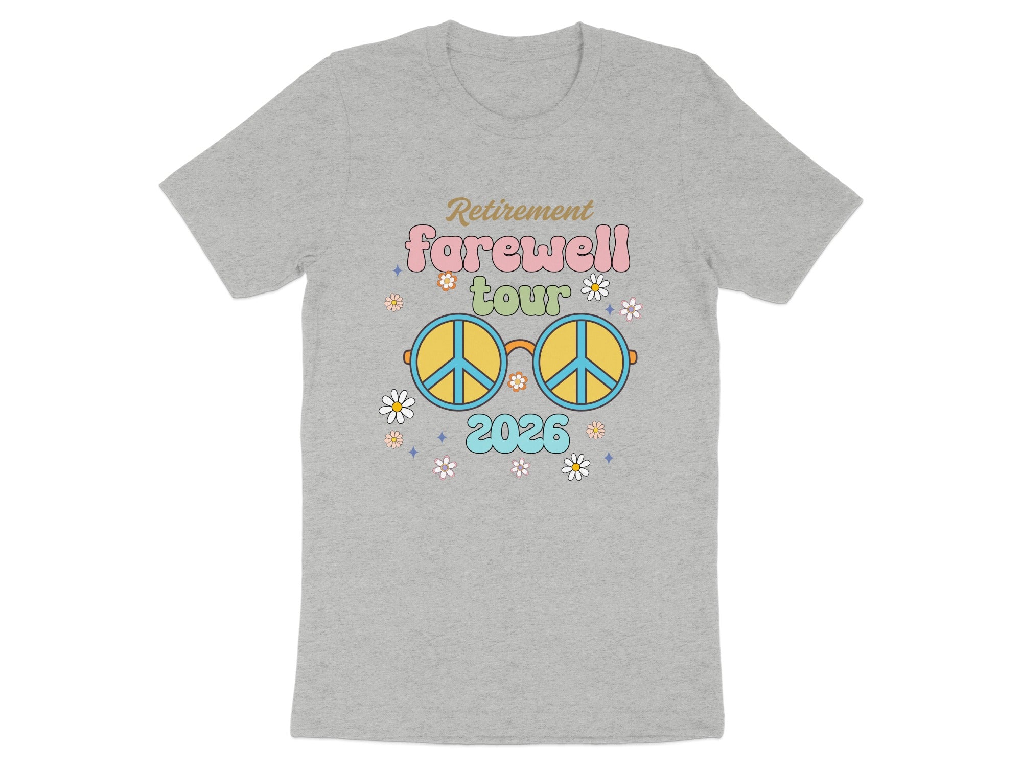 Retirement Farewell Tour 2026 Peace Sign T-shirt