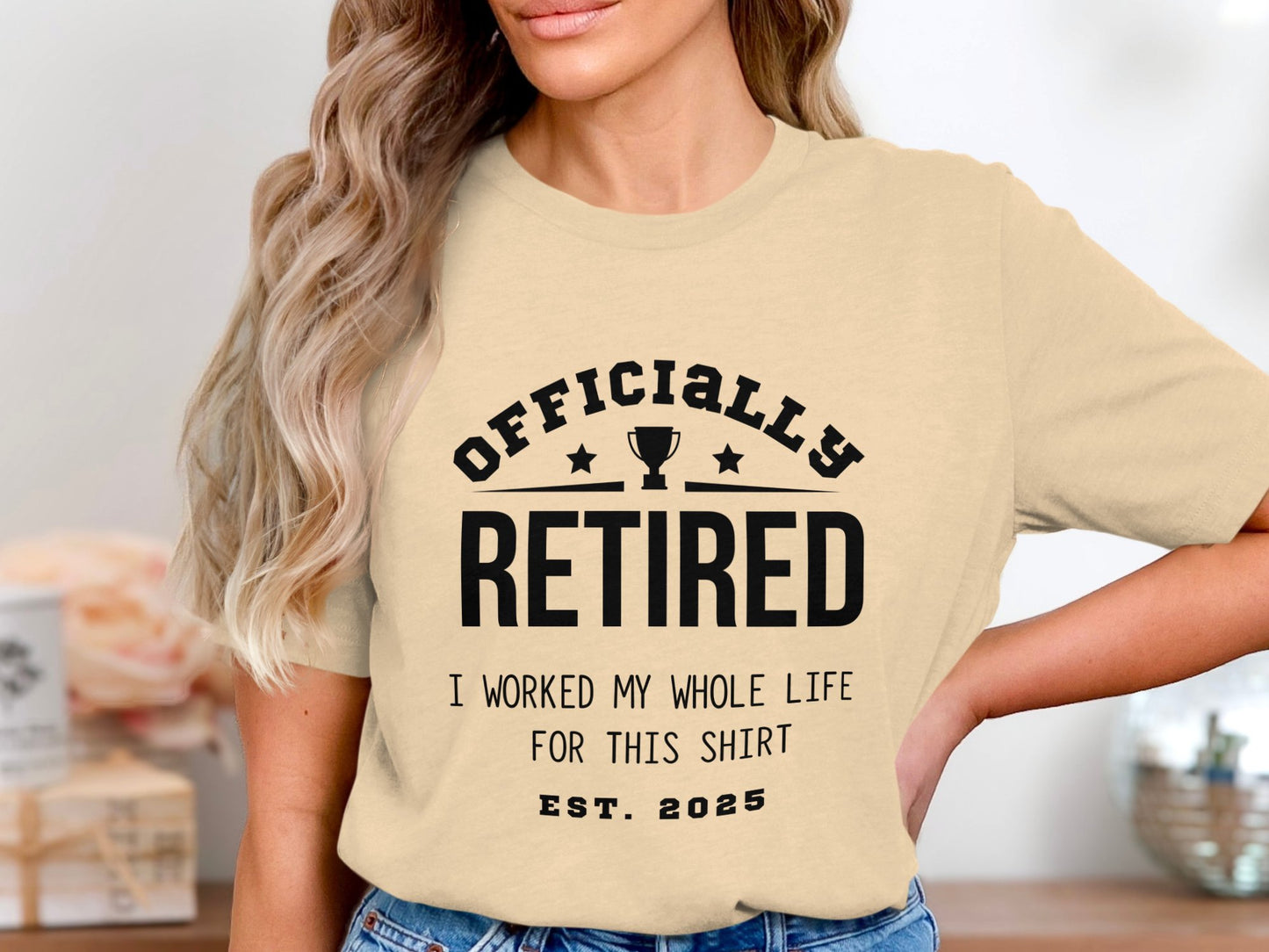 Officially Retired I Worked My Whole Life Shirt product