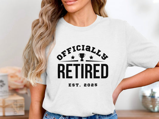 Officially Retired Est 2025 T-shirt product type