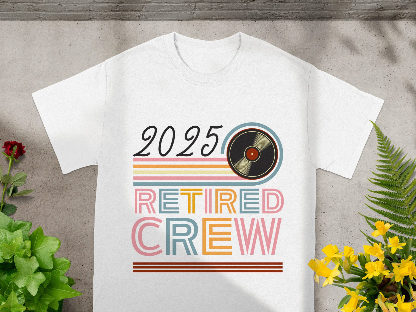 2025 Retired Crew Graphic Design T-Shirt product type
