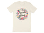 Retired and Blessed Floral Wreath Graphic T-Shirt