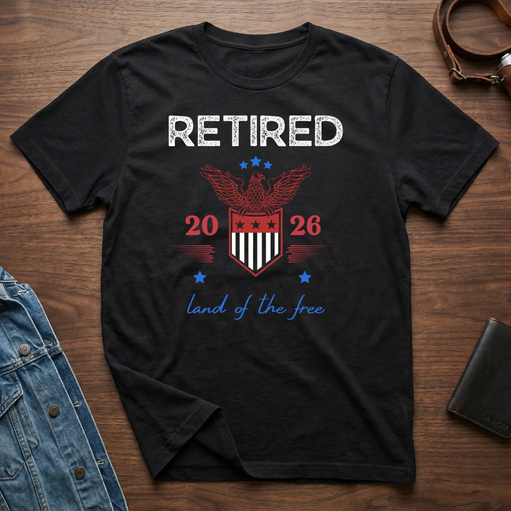 RETIRED 2026 Land of the Free Graphic Tee Shirt
