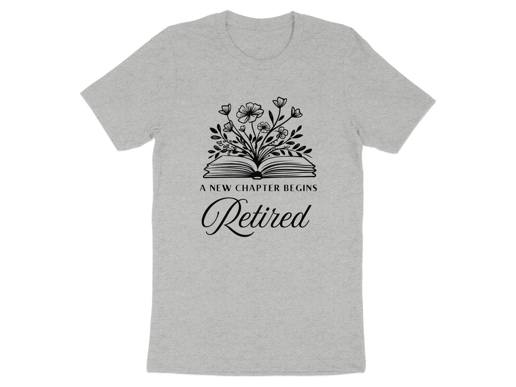 Retired A New Chapter Begins Floral Graphic Shirt