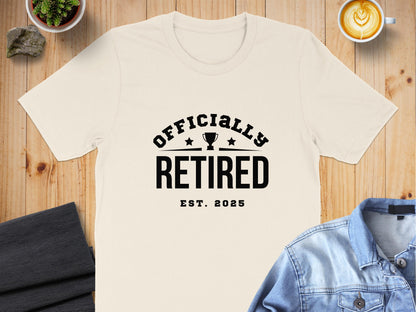 Officially Retired Est 2025 Printed T-shirt product