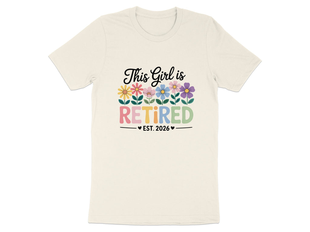 This Girl is Retired Est. 2026 floral design shirt