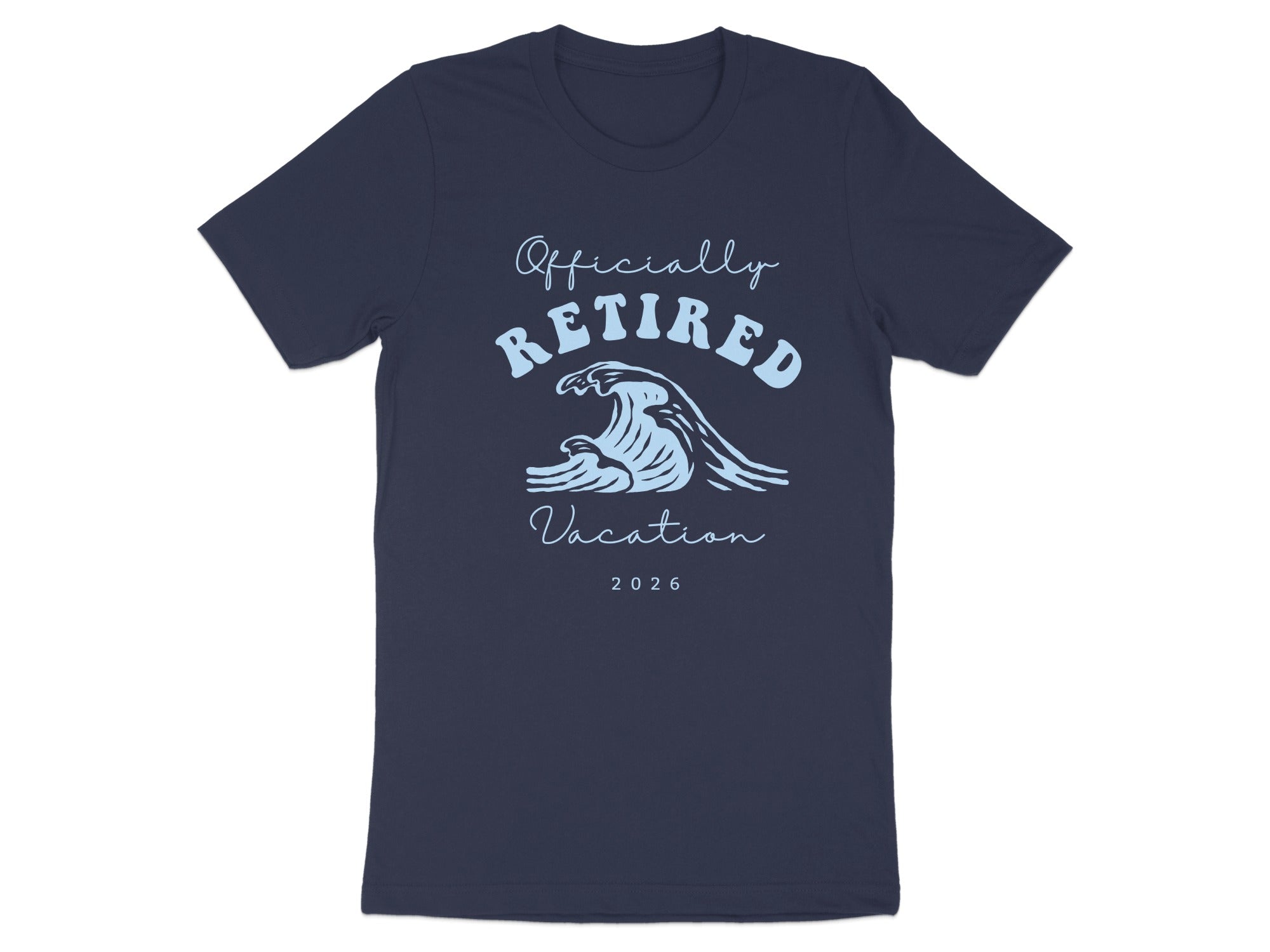 Officially Retired Vacation 2026 Graphic T-Shirt
