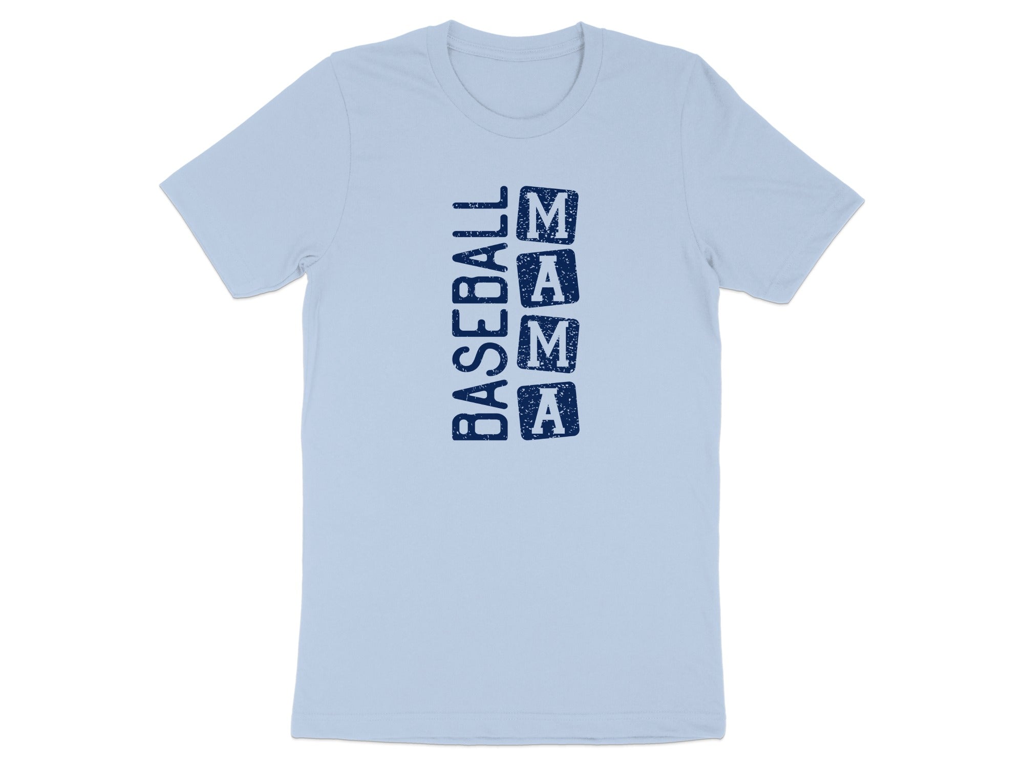 Light Blue Baseball Mama Text Design product type