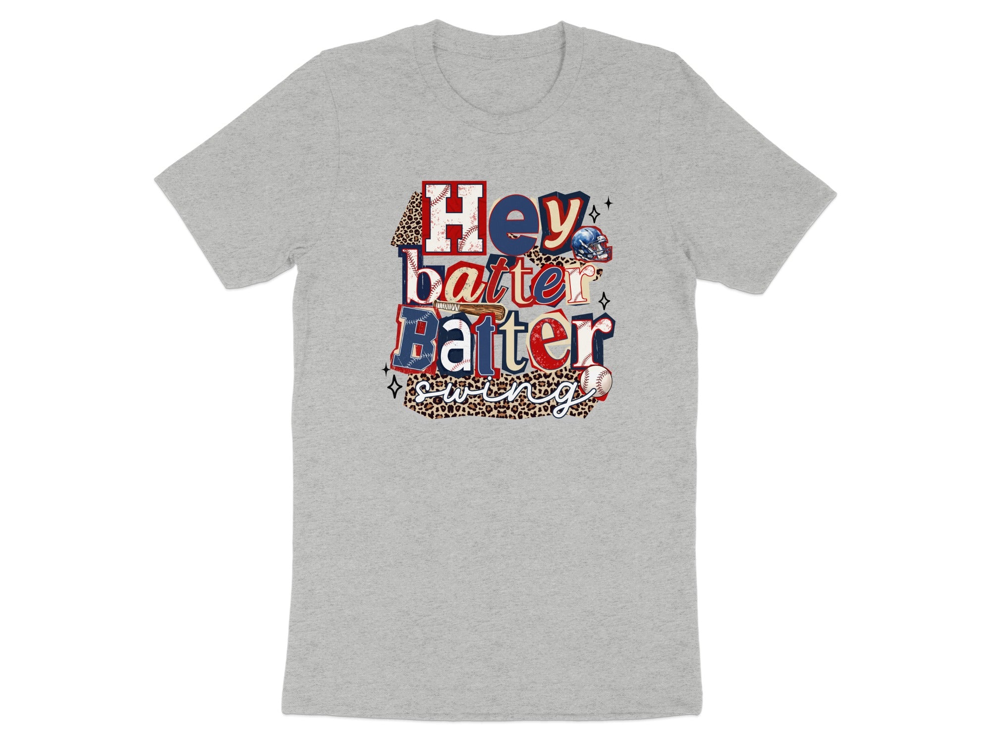 Hey Batter Batter Swing Baseball Game Day Graphic product type
Baseball
Softball
Hey Batter Batter Swing
Baseball Fan
Sports Tee
Game Day
Baseball Season
Baseball Lover
Sporting Event
Baseball Mom
Baseball Dad
Baseball Player
Baseball Coach
Team Sports
Athlete Gift
Leopard Print
Baseball Helmet
Baseball Bat
Sporty Design
Home Run