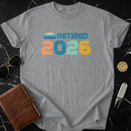Retro Retired 2026 Graphic T-Shirt Ideal for Retirement