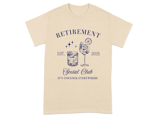 Retirement Social Club Est 2025 T-shirt product