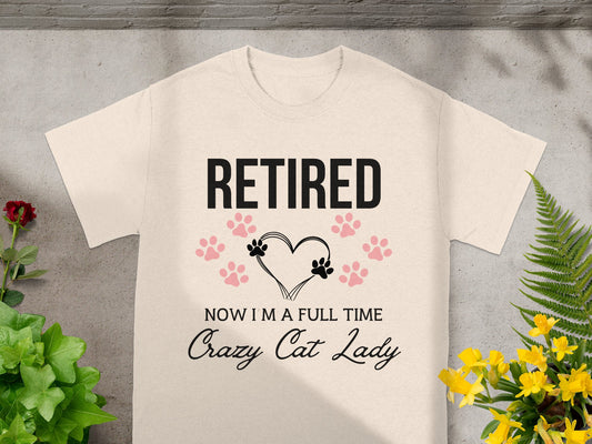 Retired Full Time Crazy Cat Lady T-Shirt product