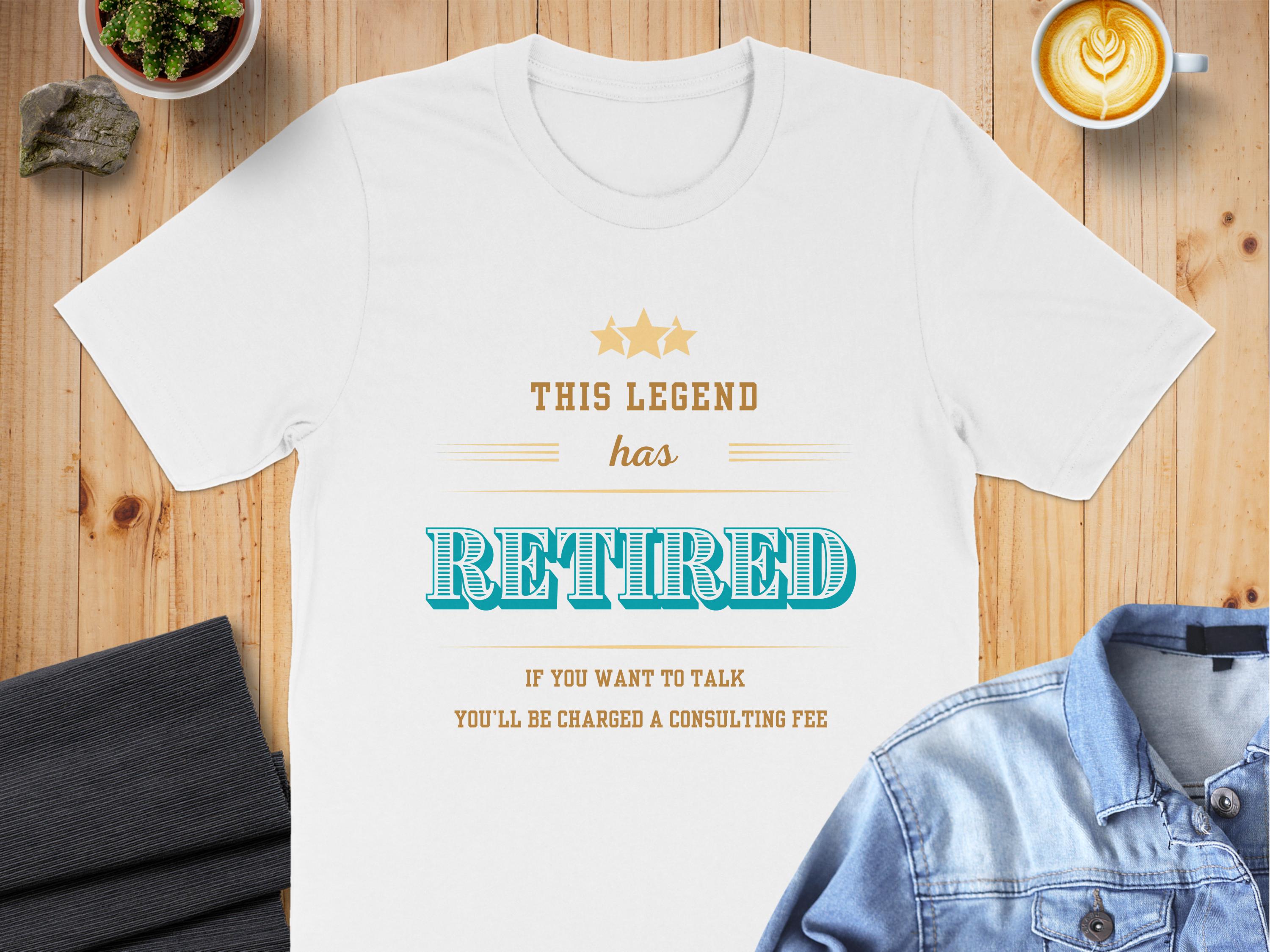 This Legend Has Retired Novelty Graphic Tee product
