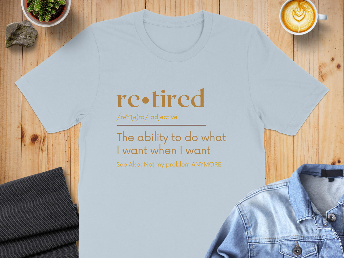 Retired Typography Humorous Casual Wear T-Shirt product type