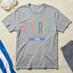 Retired Class of 2026 Colorful Graphic T-Shirt