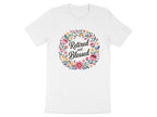 Retired and Blessed Floral Wreath Design T-shirt