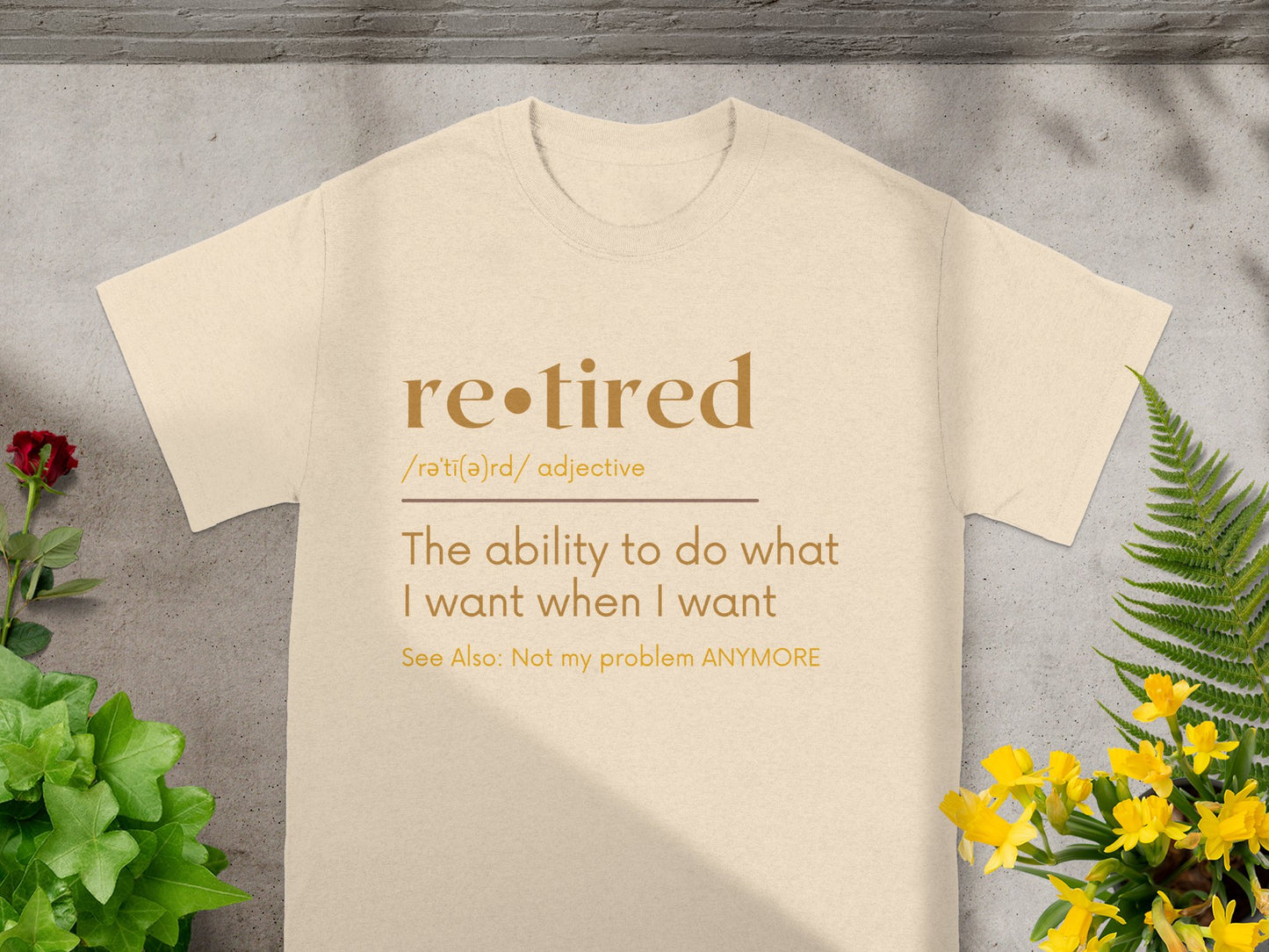 Retired Definition Funny Unisex T-Shirt Product Type