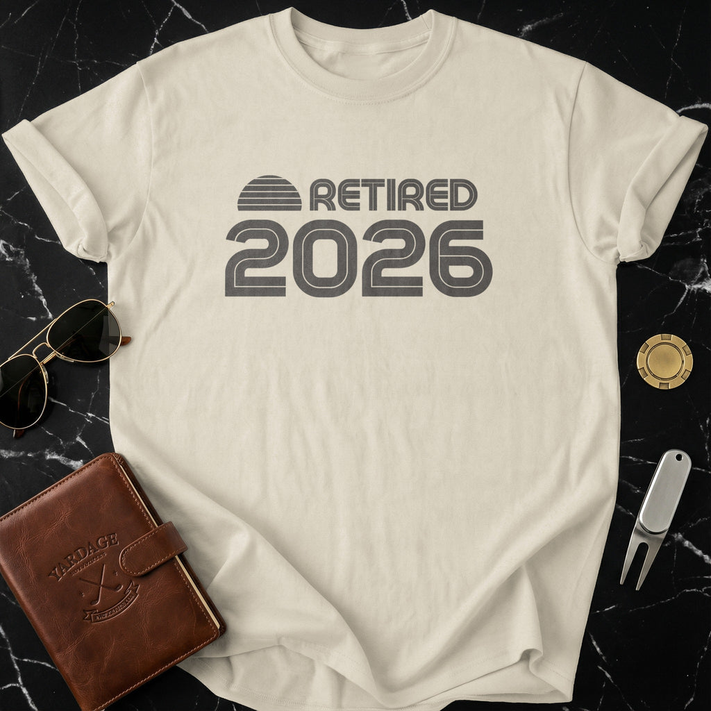 Retired 2026 Bold Retro Design T-Shirt