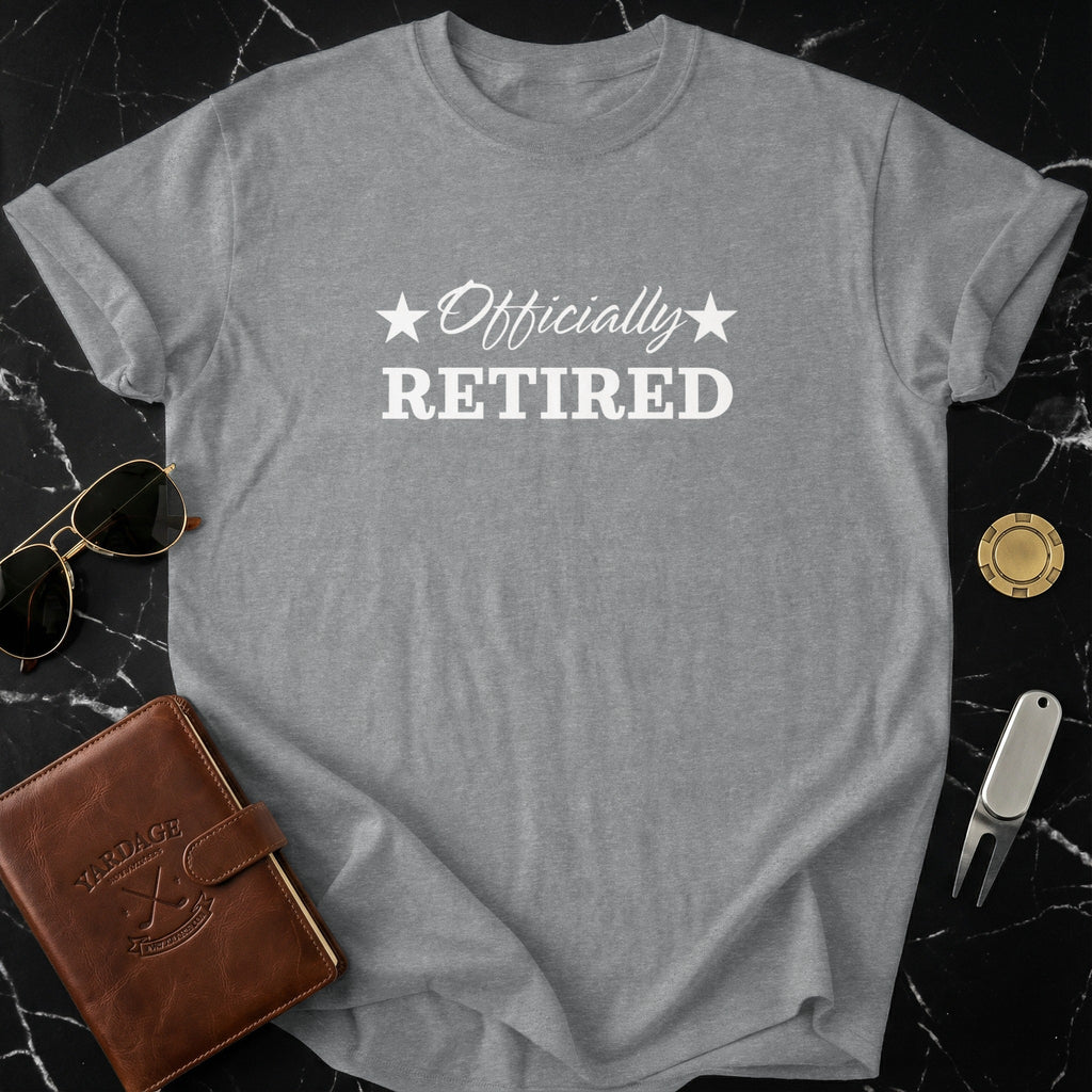 Officially Retired Graphic T-Shirt for Relaxing Days