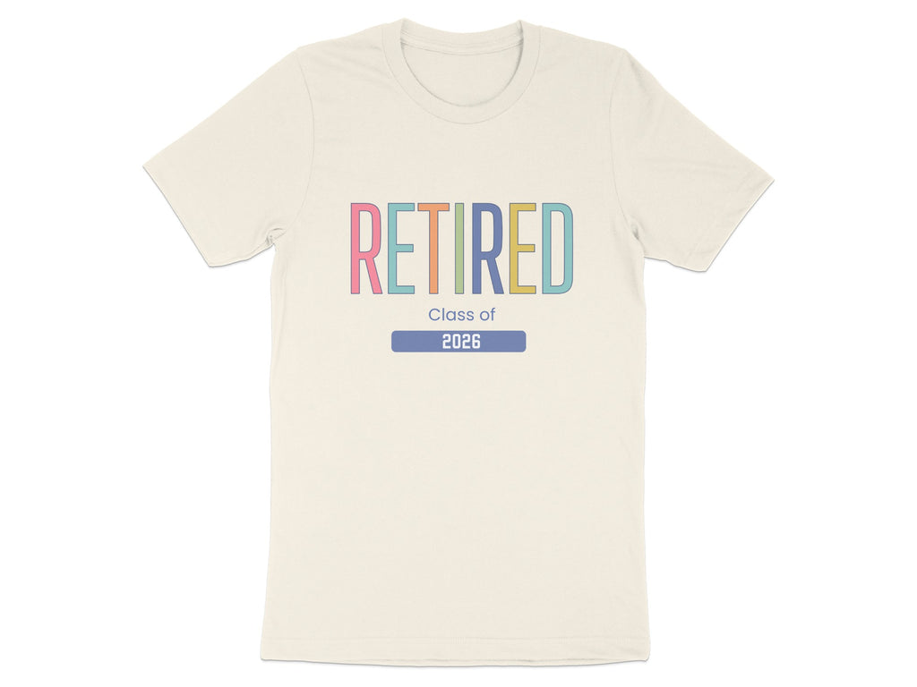 Retired Class of 2026 Colorful Unisex T-shirt