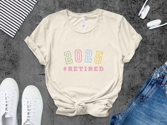 2025 Retired Graphic Tee for Casual Wear product