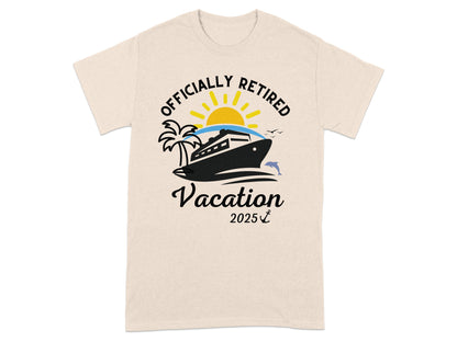 Officially Retired Vacation 2025 Cruise T-shirt product