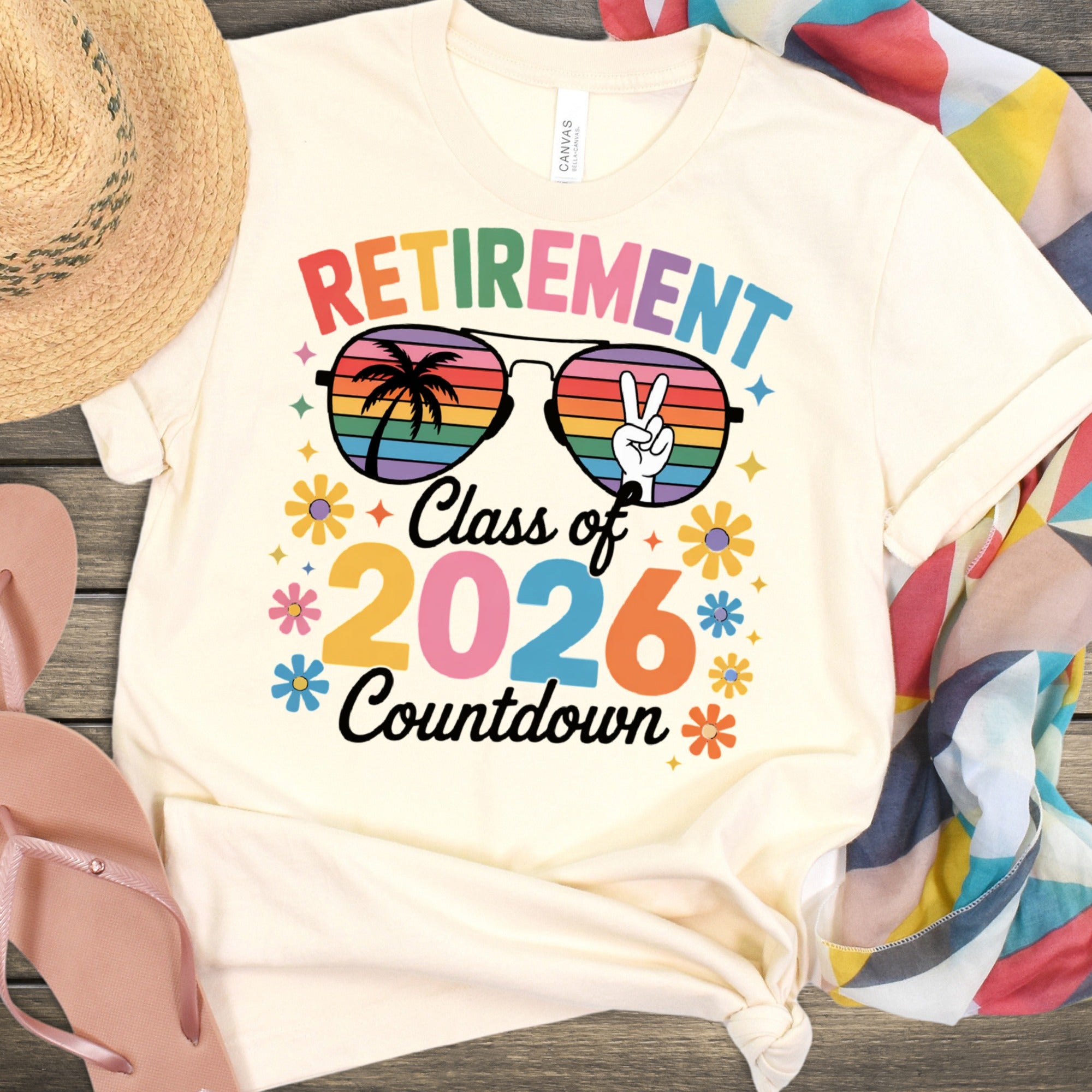 Retirement Class of 2026 Countdown T-Shirt Top