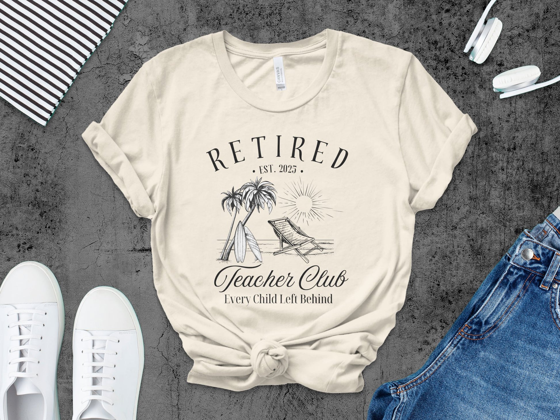 Retired Teacher Club Every Child Left Behind T-shirt product