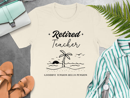 Retired Teacher Goodbye Tension Hello Pension product
