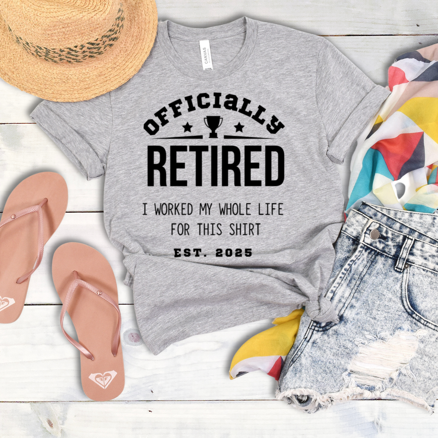Officially Retired I Worked My Whole Life Shirt product