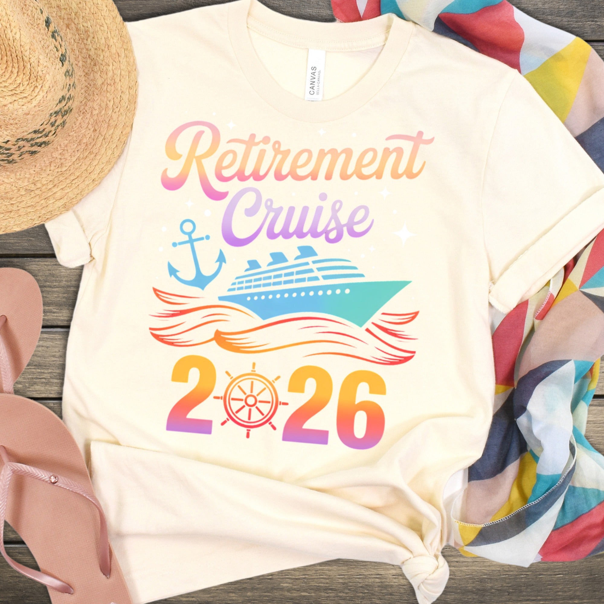 Retirement Cruise 2026 Vacation Graphic T-Shirt