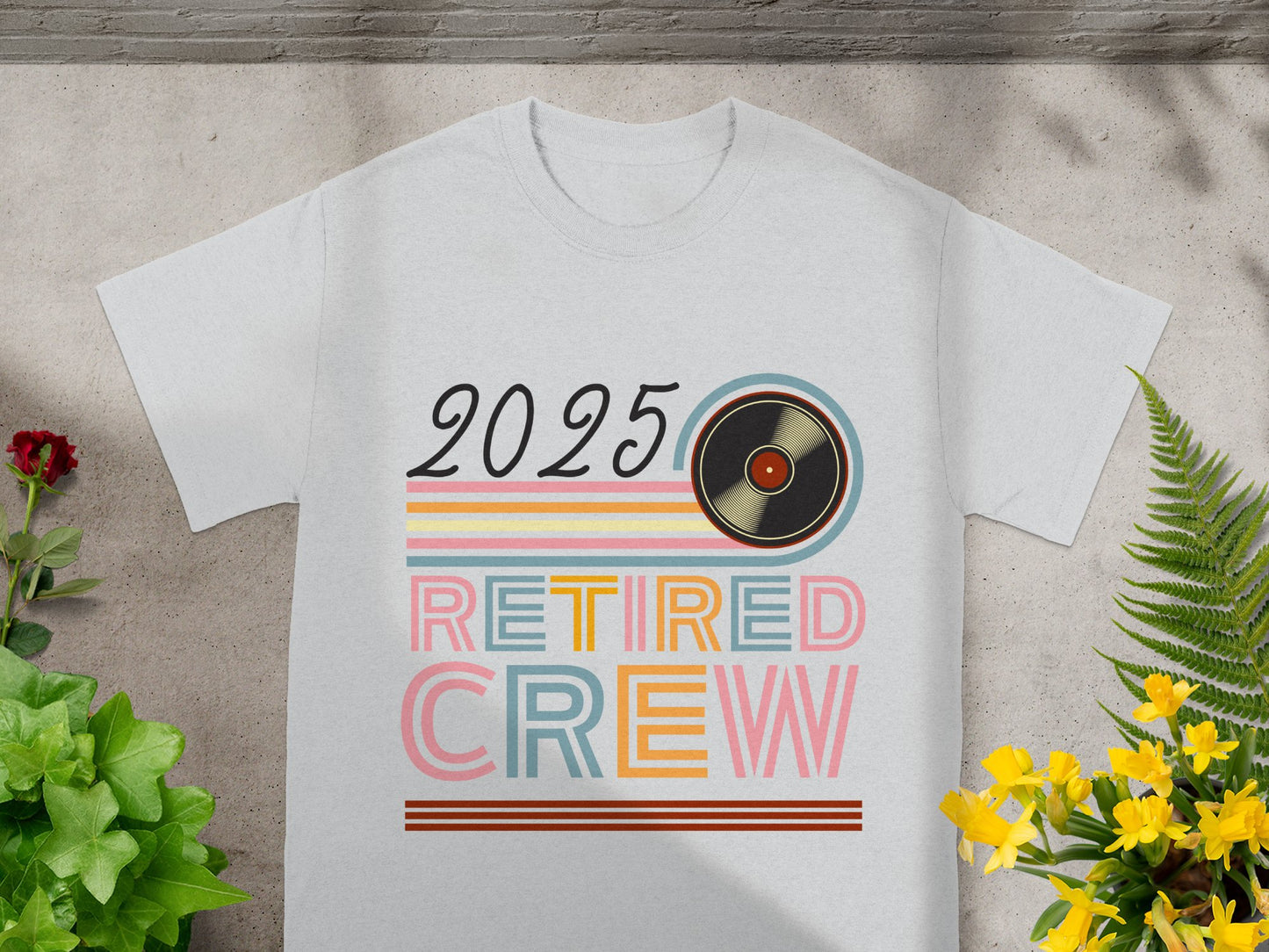 2025 Retired Crew Graphic Tee Perfect Gift product type