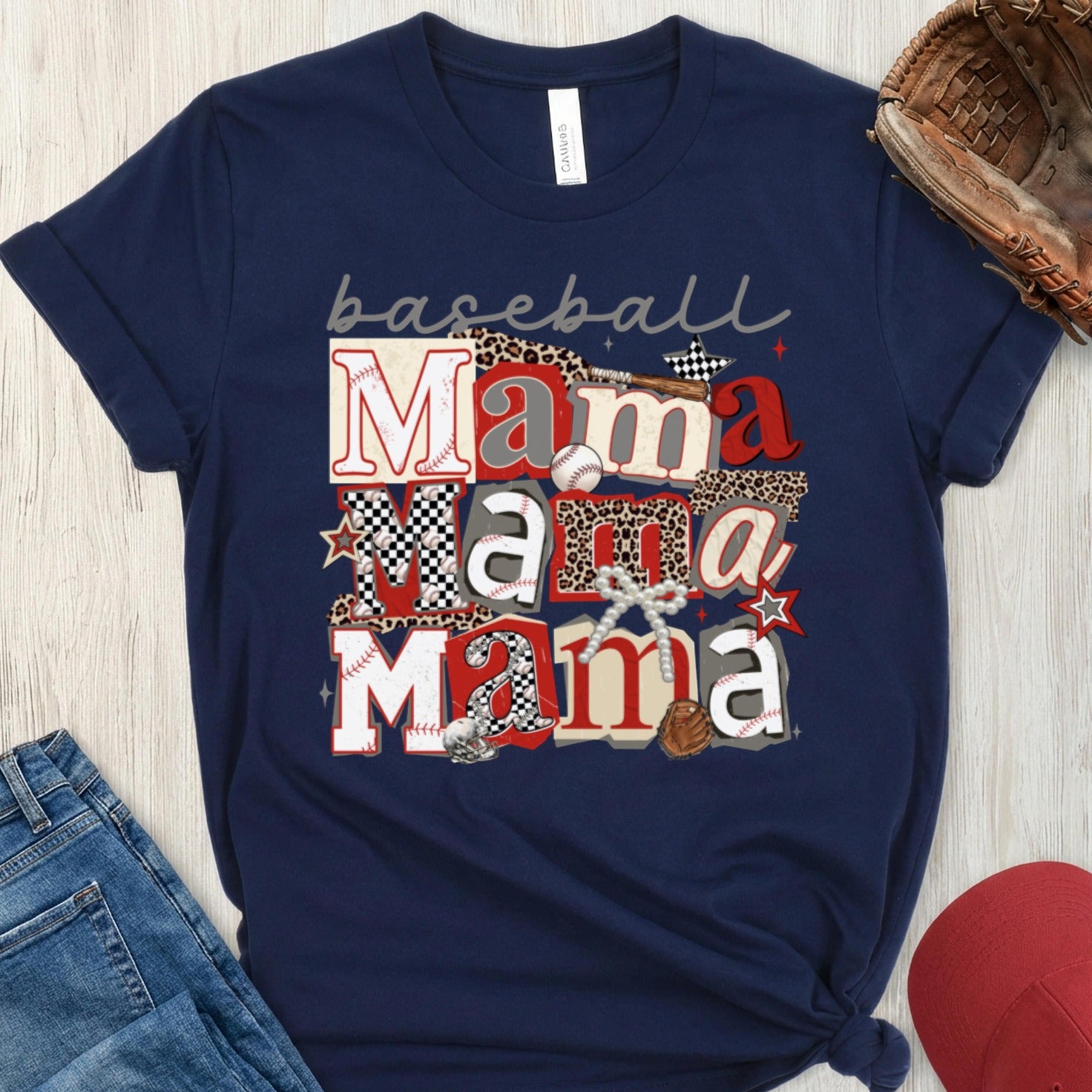 Baseball Mama Stacked Graphic Sporty Fan product type
