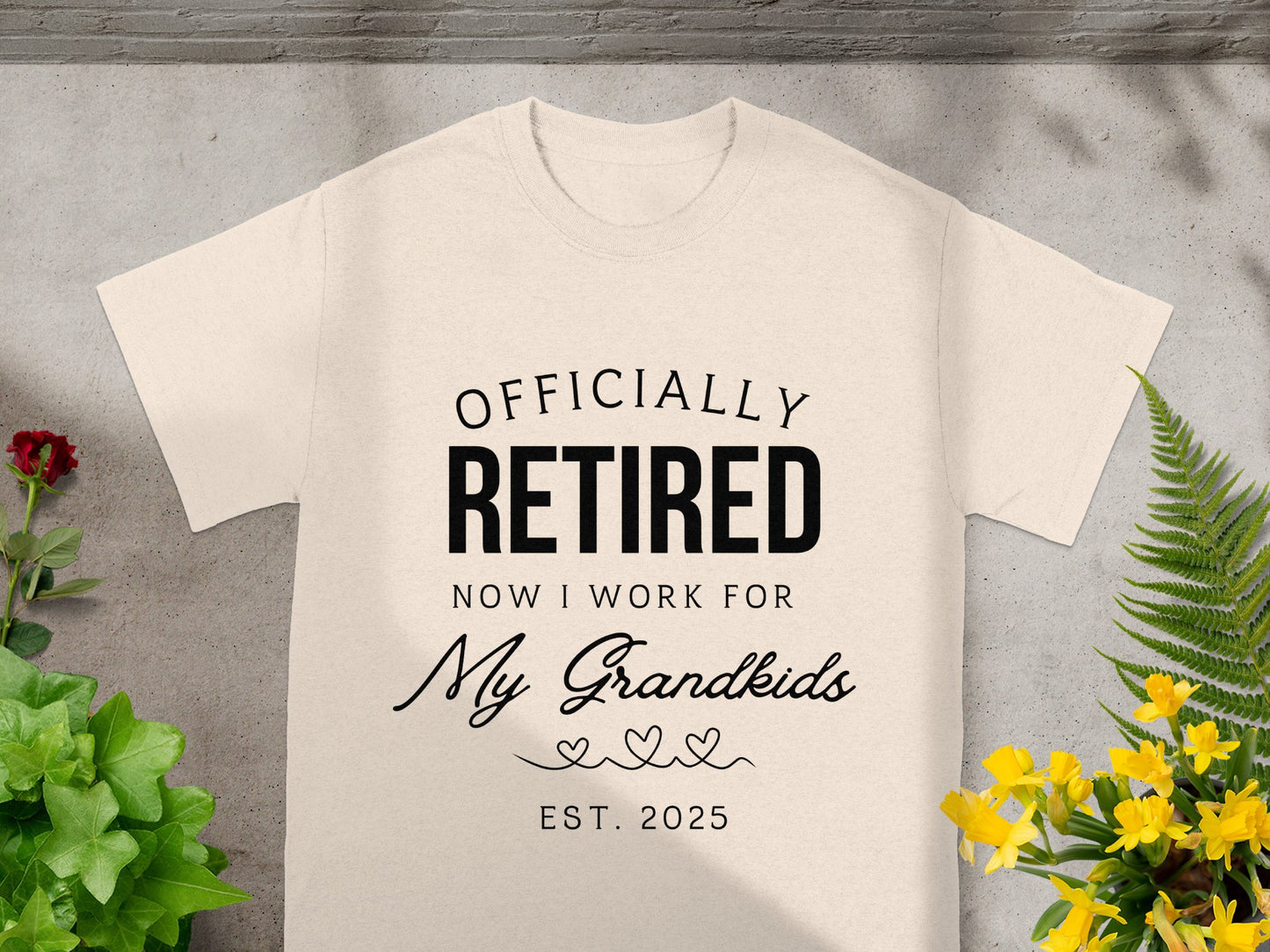 Officially Retired Now I Work For Grandkids T-shirt product type