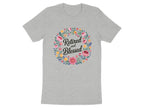 Retired and Blessed Floral Wreath Design T-Shirt