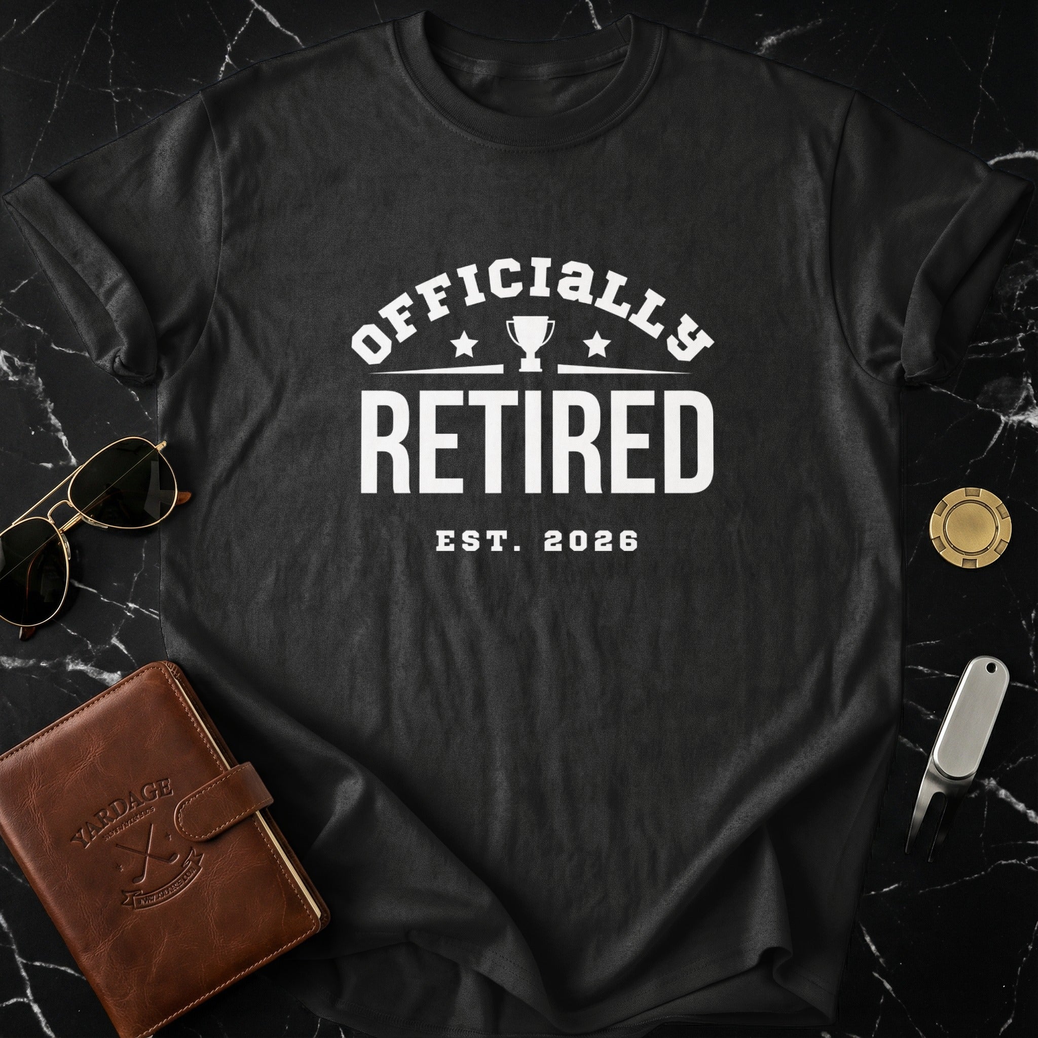 Officially Retired EST. 2026 Graphic T-Shirt