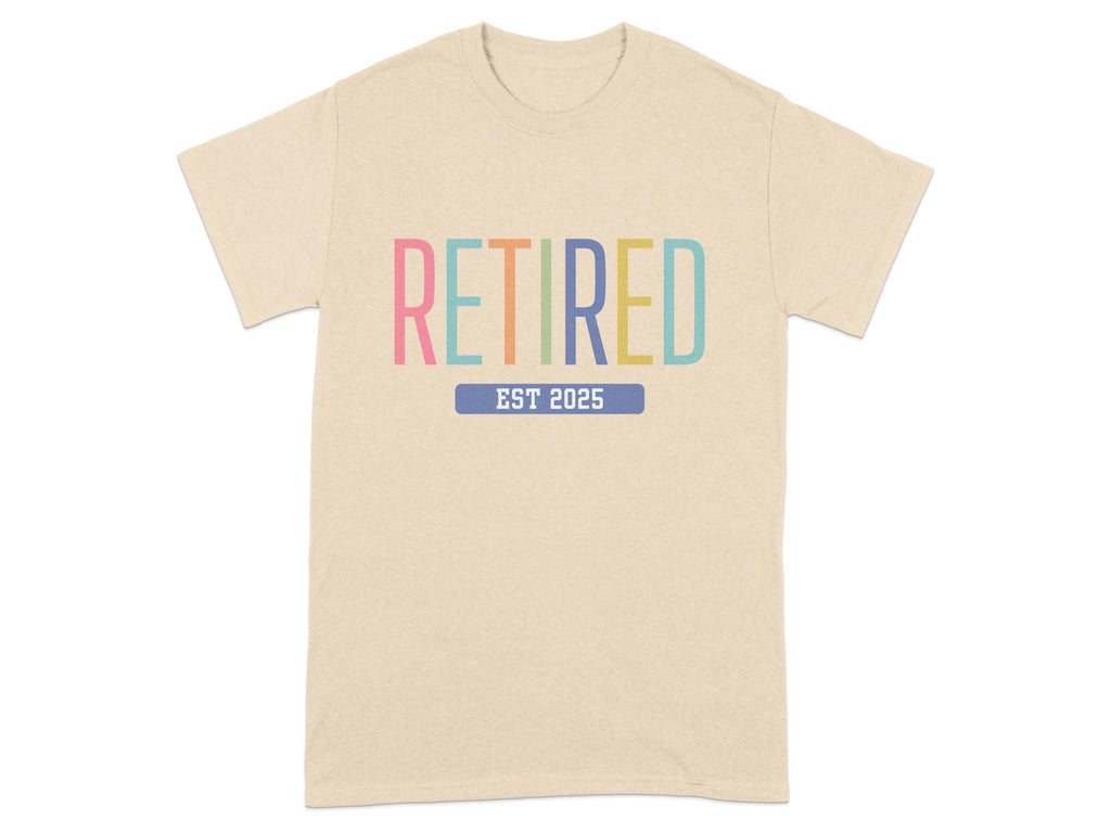 Retired EST 2025 Graphic T-Shirt Gift Product