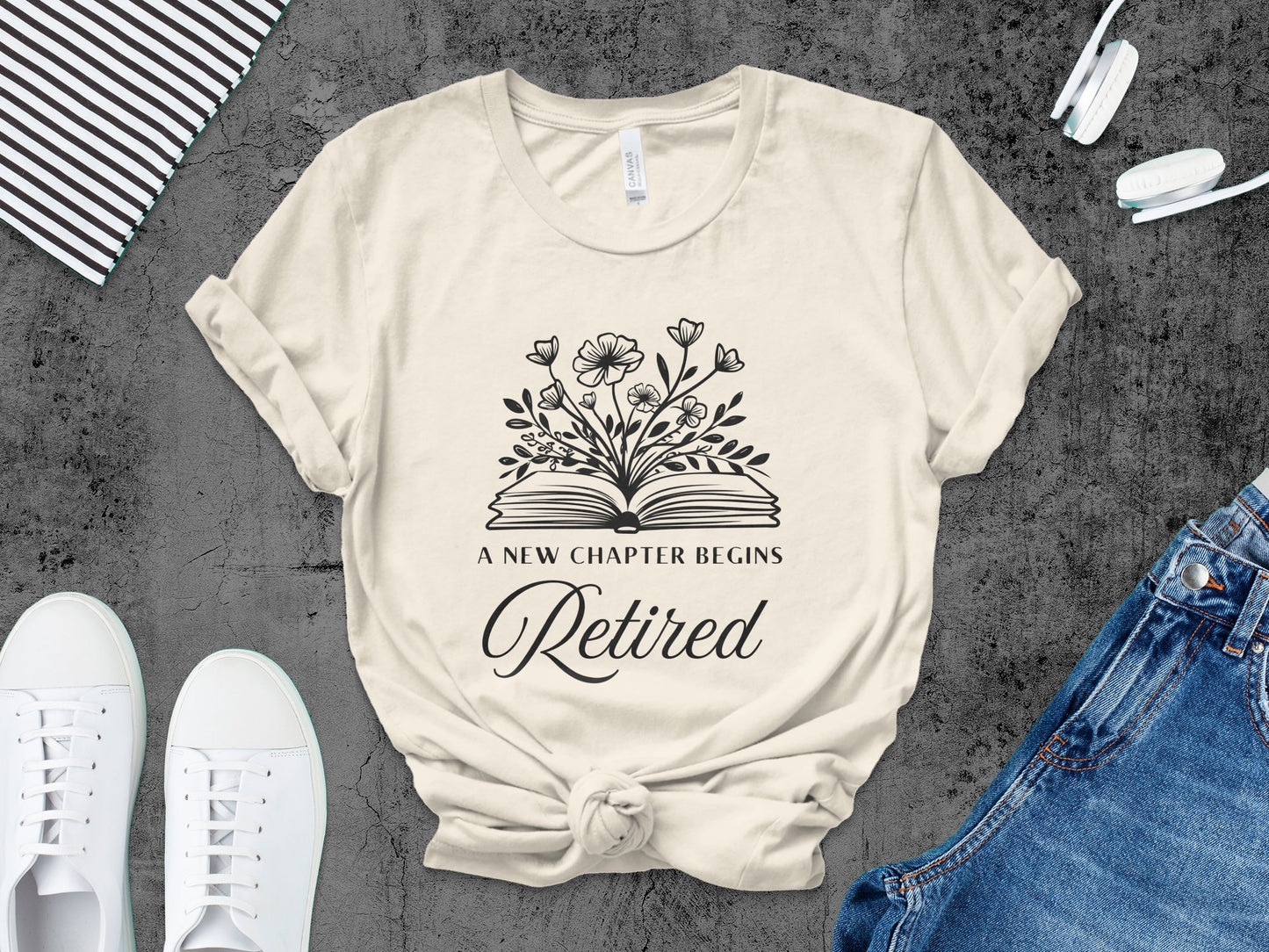 A New Chapter Begins Retired Graphic T-shirt product type