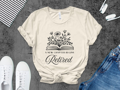A New Chapter Begins Retired Graphic T-shirt product type