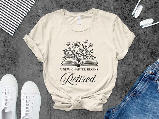 A New Chapter Begins Retired Graphic T-shirt product type