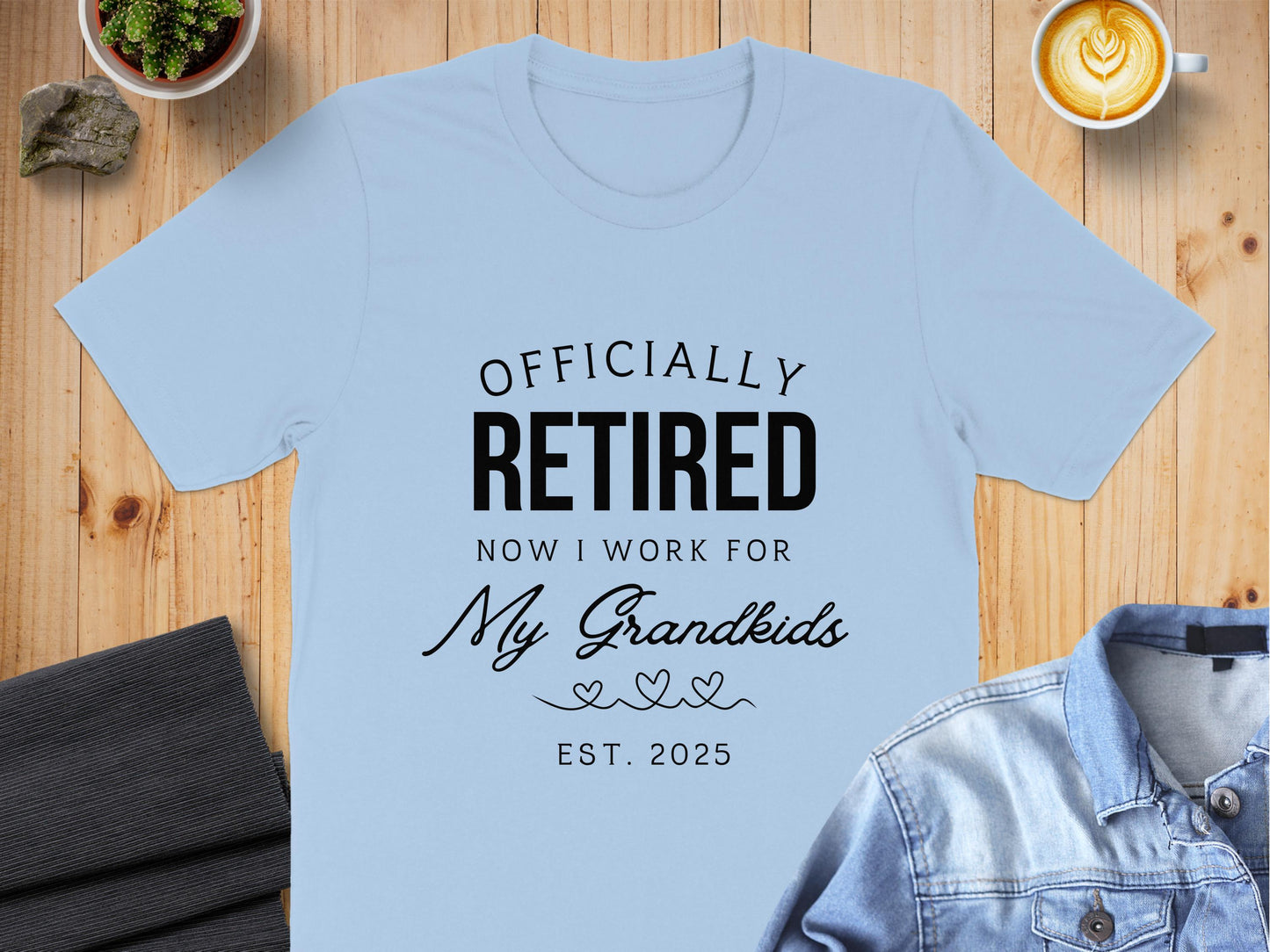 Officially Retired Now I Work for Grandkids T-shirt product