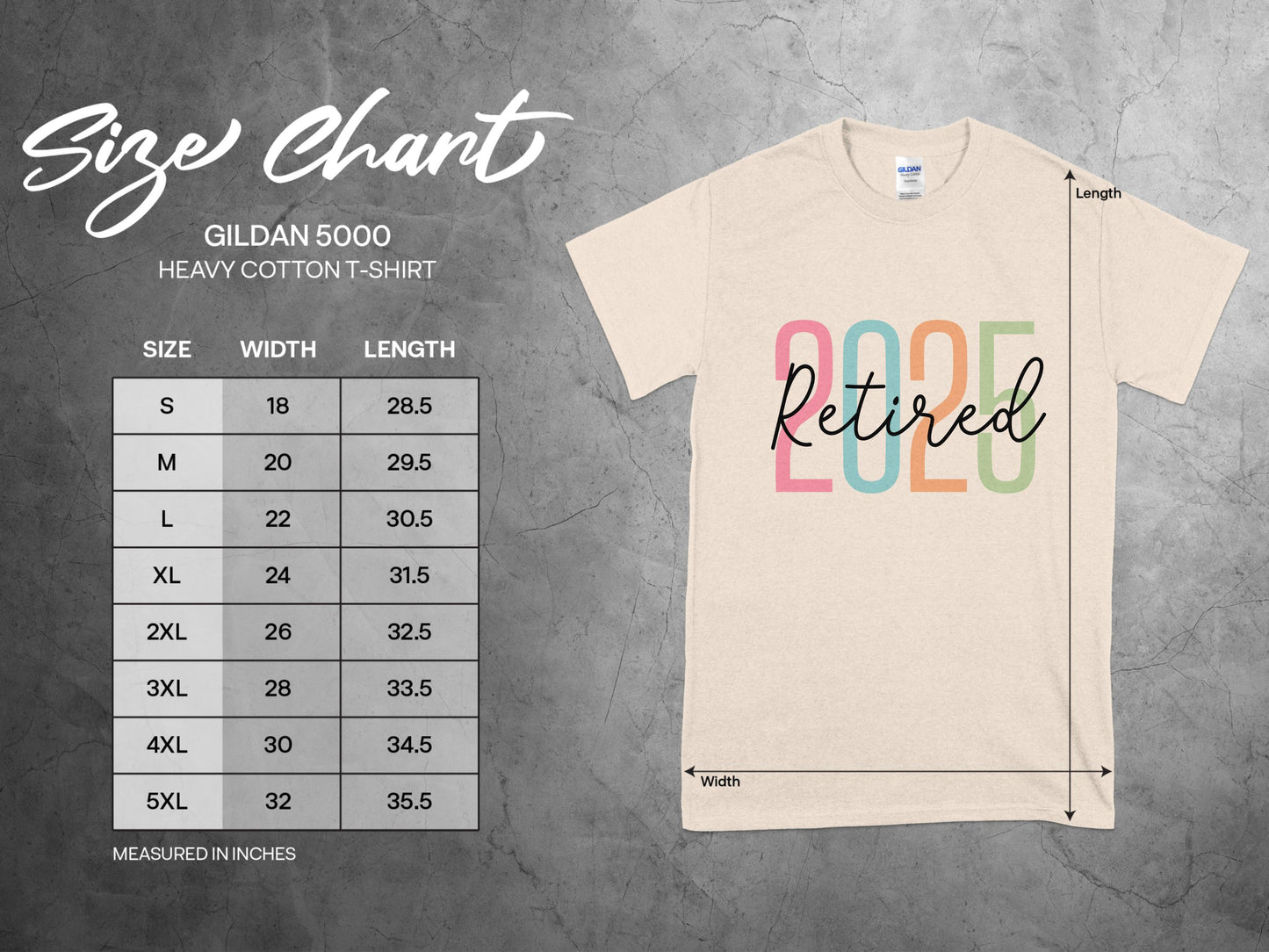 Colorful 2025 Retired Graphic T-Shirt product type