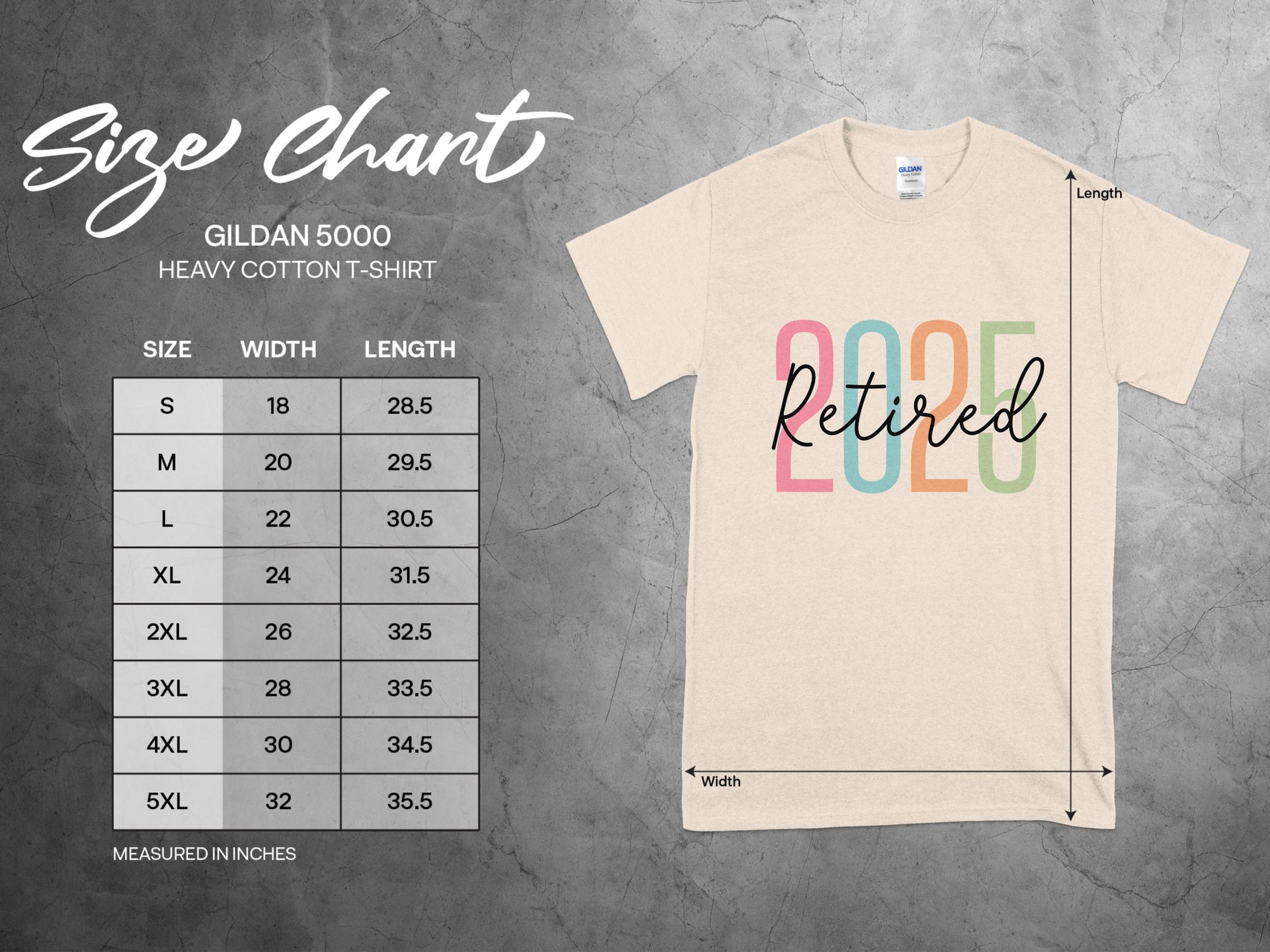 Colorful 2025 Retired Graphic T-Shirt product type