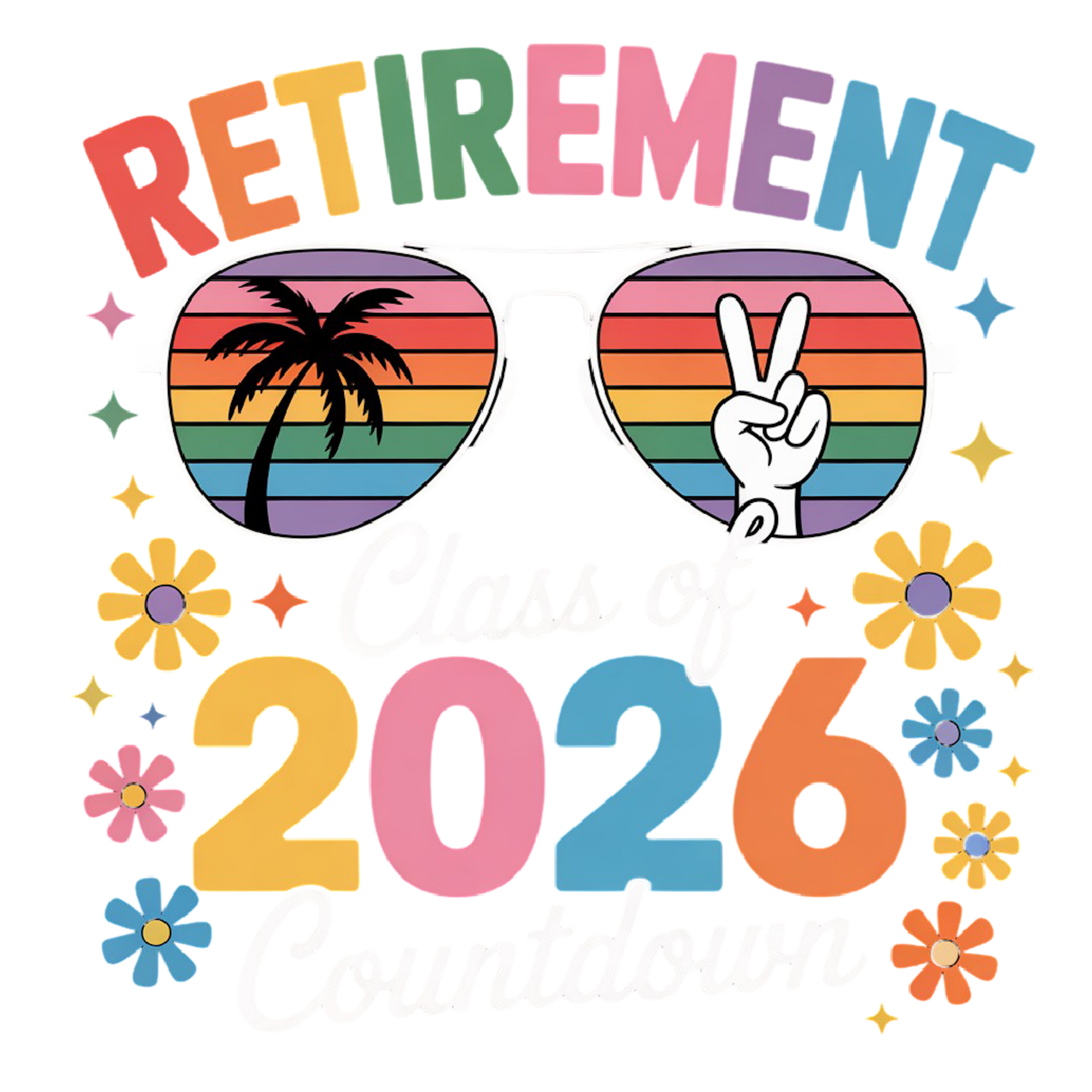 Colorful Retirement Class of 2026 Countdown product